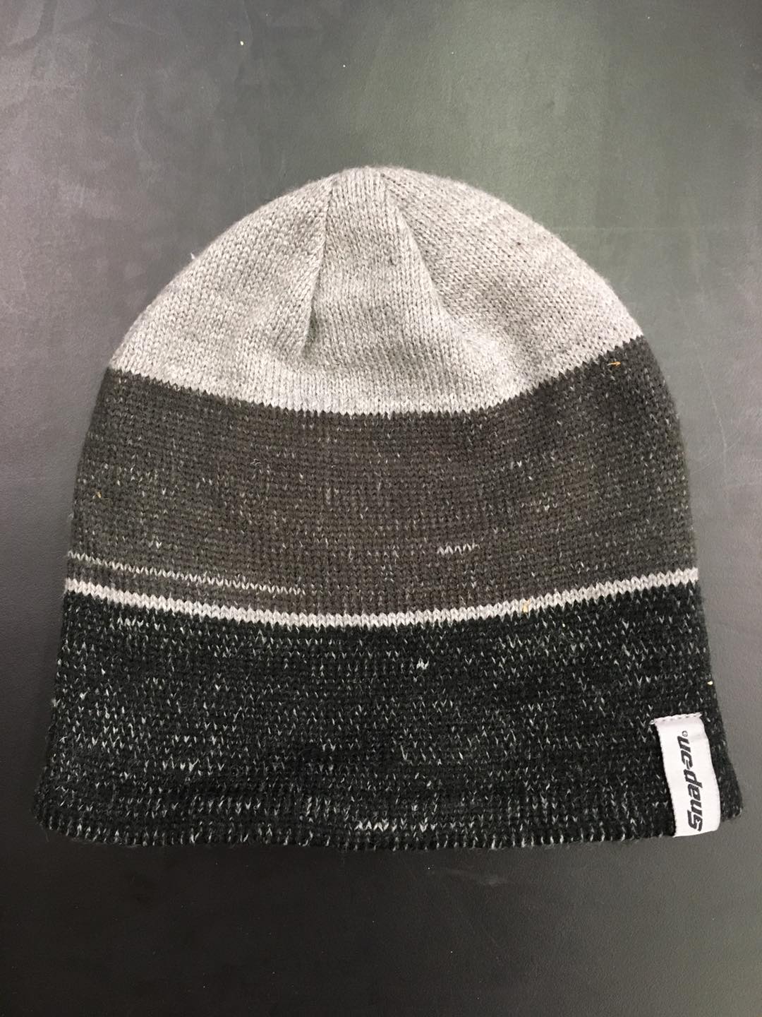 snap on beanie with light