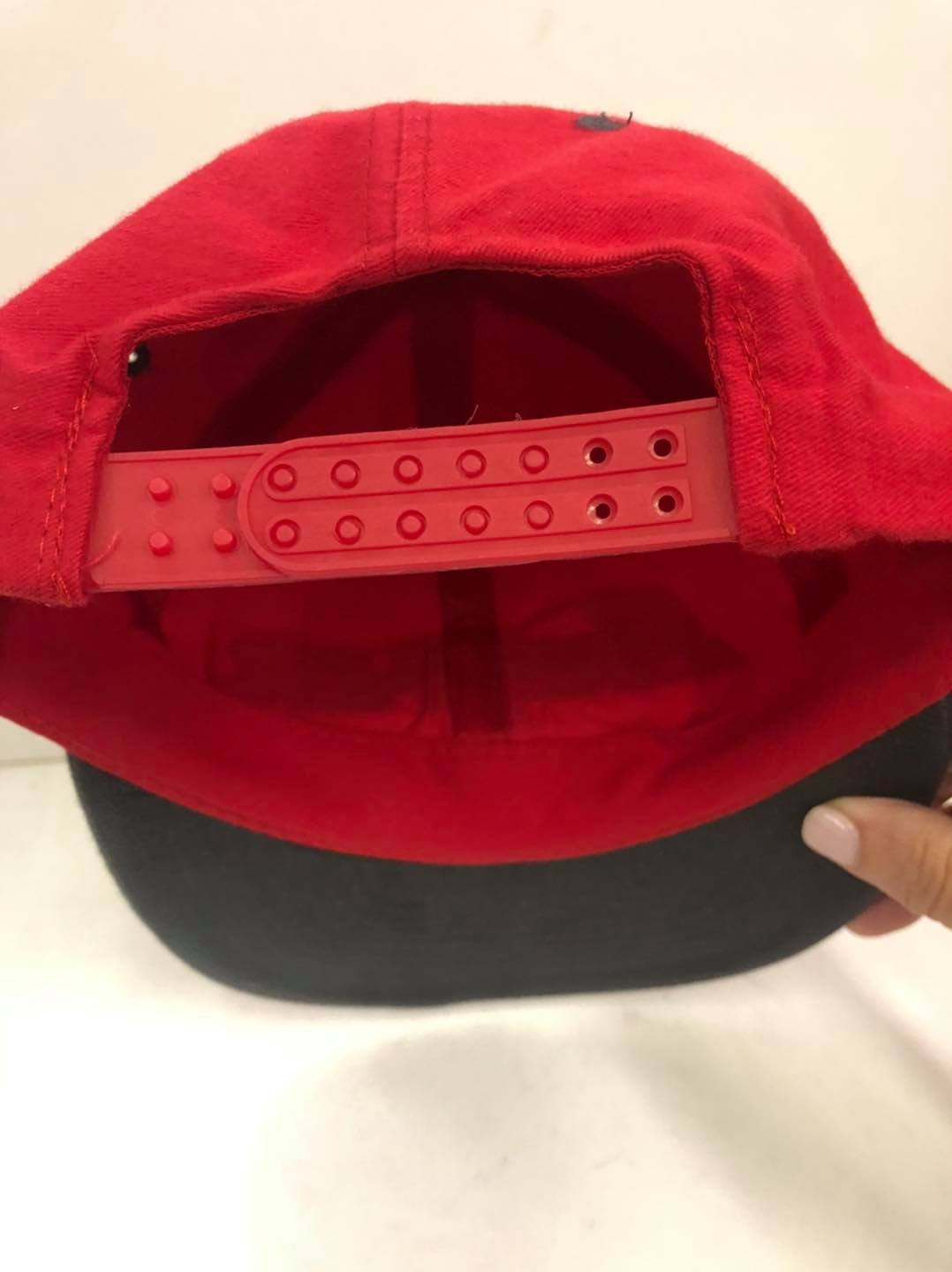 Snap-On Flat Bill RedGray Hat – Big Kid Merchandise