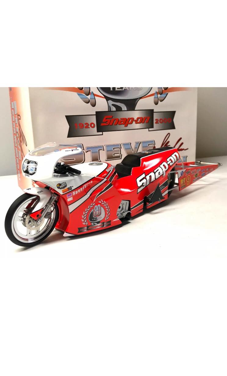 1:9 Scale pro Stock bike limited edition Steve Johnson Snap On 80th Ann 