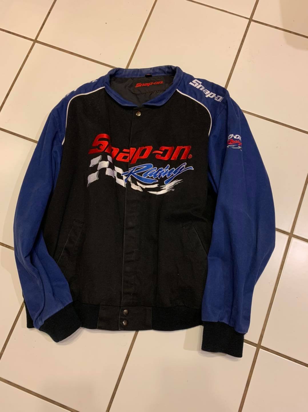 snap on racing coat